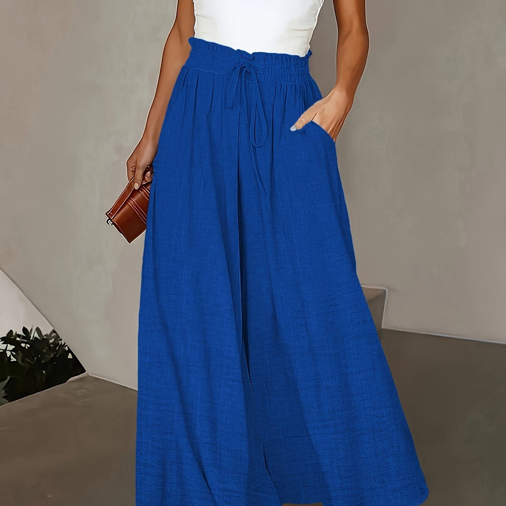 LUMMÉRAS Elegant High-Waisted Wide-Leg Women's Pants