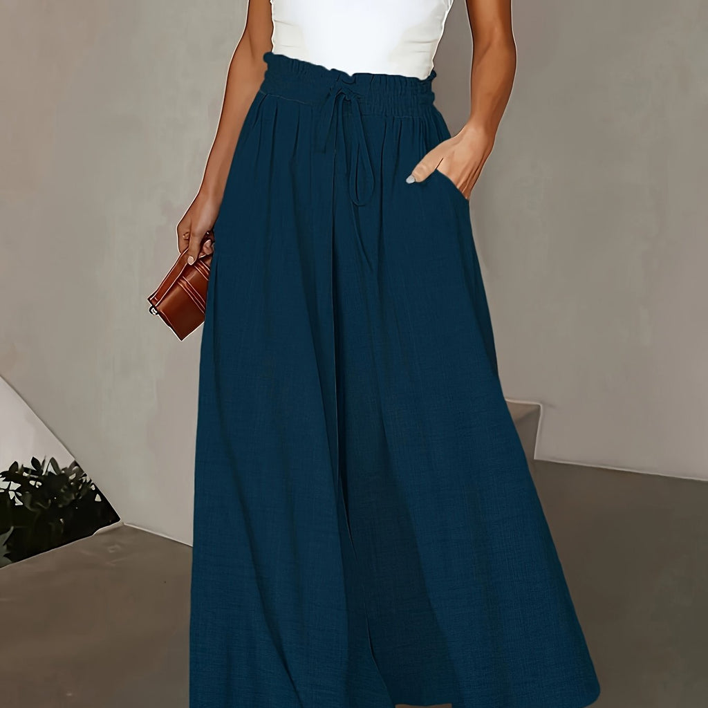 LUMMÉRAS Elegant High-Waisted Wide-Leg Women's Pants