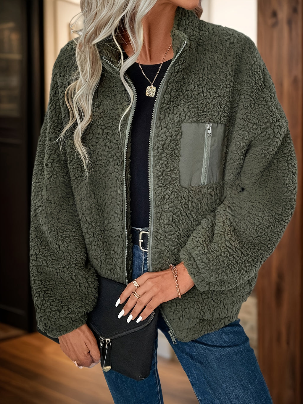 LUMMÉRAS Teddy Zip-Up Jacket