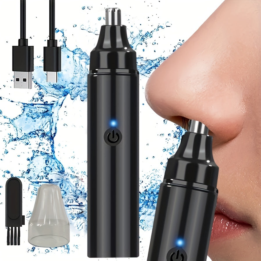 LUMMÉRAS USB Rechargeable Nose, Ear & Eyebrow Trimmer – Painless & Unisex Facial Hair Remover