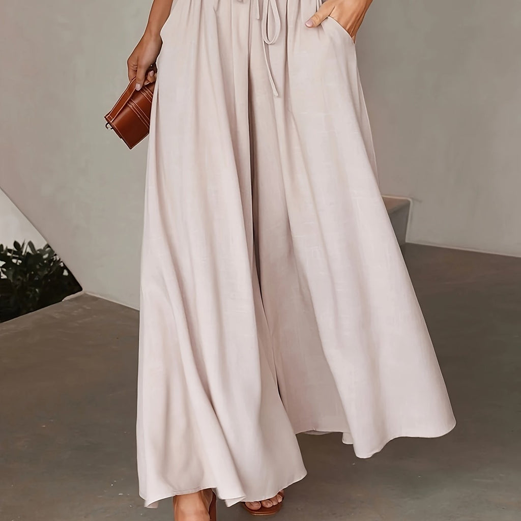 LUMMÉRAS Elegant High-Waisted Wide-Leg Women's Pants