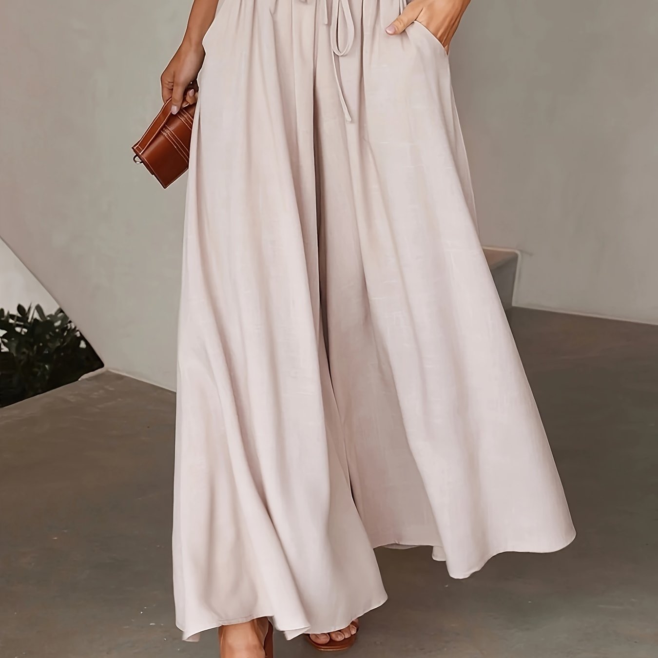 LUMMÉRAS Elegant High-Waisted Wide-Leg Women's Pants