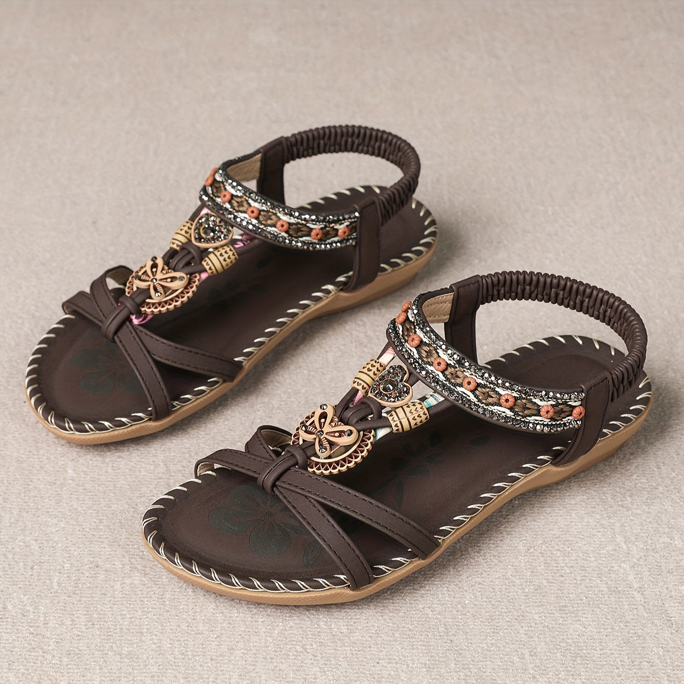 LUMMÉRAS Butterfly Rhinestone Sandals