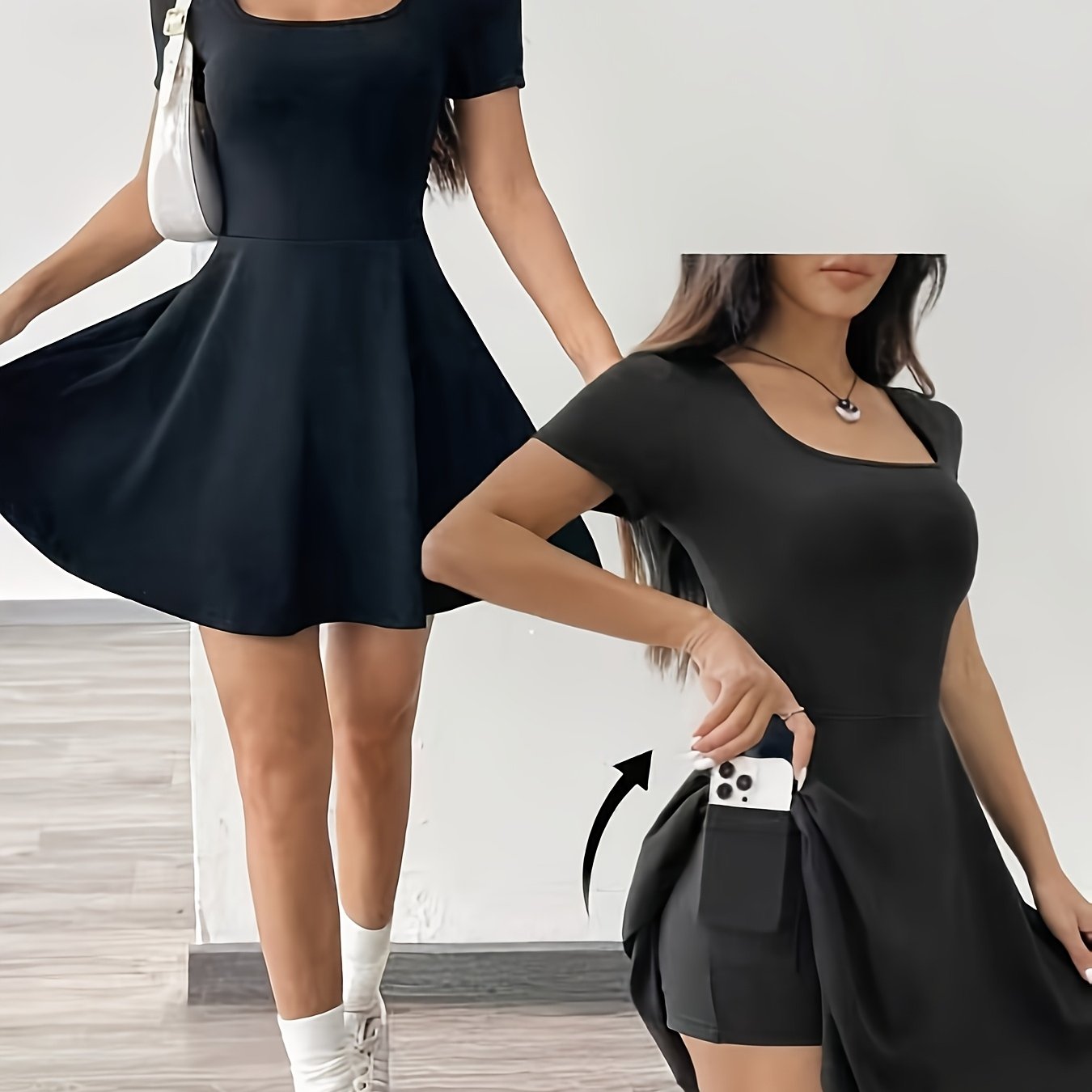 LUMMÉRAS Short Athletic Dress - Comfortable for Workout and Casual Wear