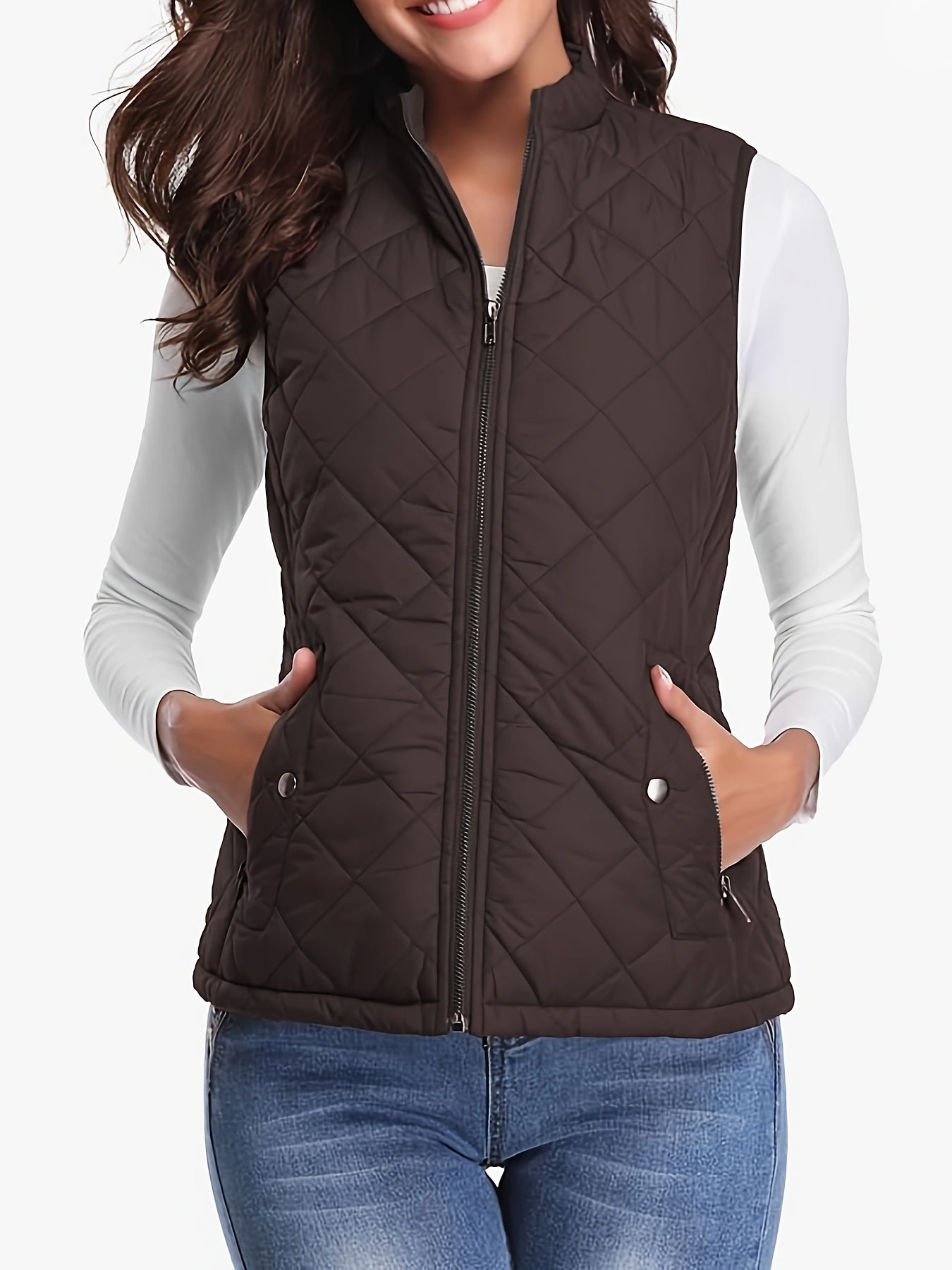 LUMMÉRAS Women's Lightweight Stand Collar Vest