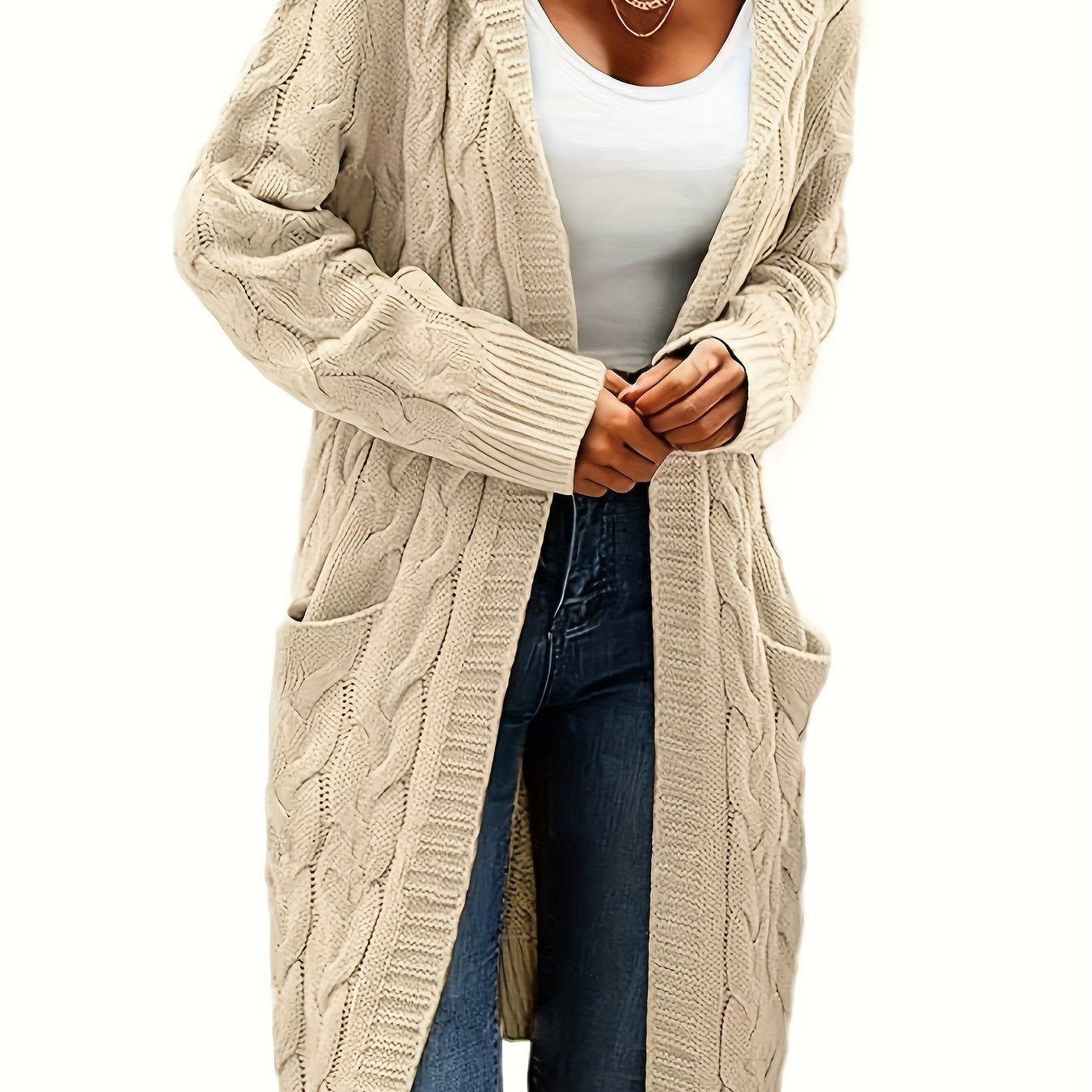 LUMMÉRAS Women's Open Front Cardigan with Pockets