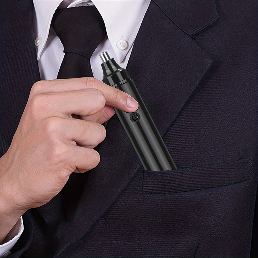 LUMMÉRAS USB Rechargeable Nose, Ear & Eyebrow Trimmer – Painless & Unisex Facial Hair Remover