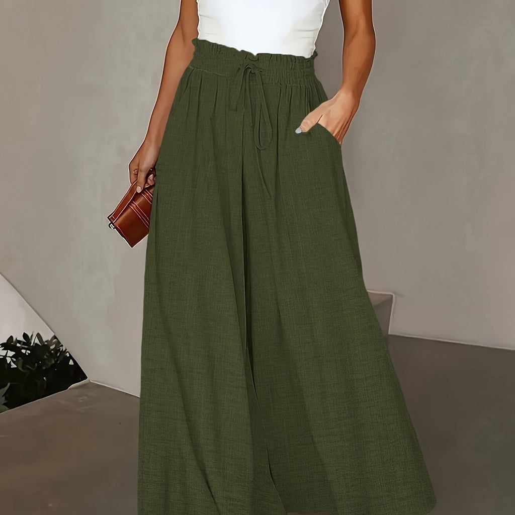 LUMMÉRAS Elegant High-Waisted Wide-Leg Women's Pants