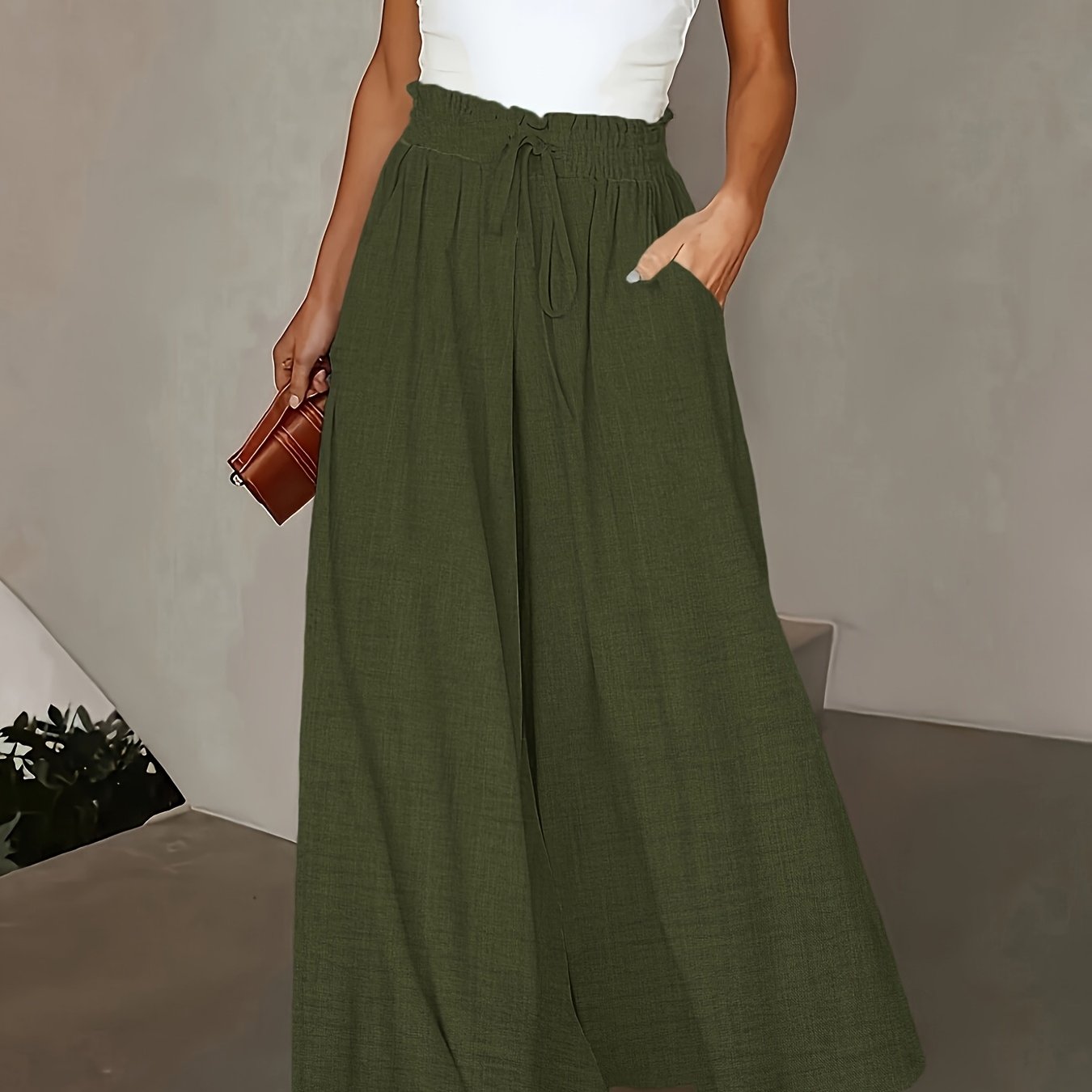 LUMMÉRAS Elegant High-Waisted Wide-Leg Women's Pants