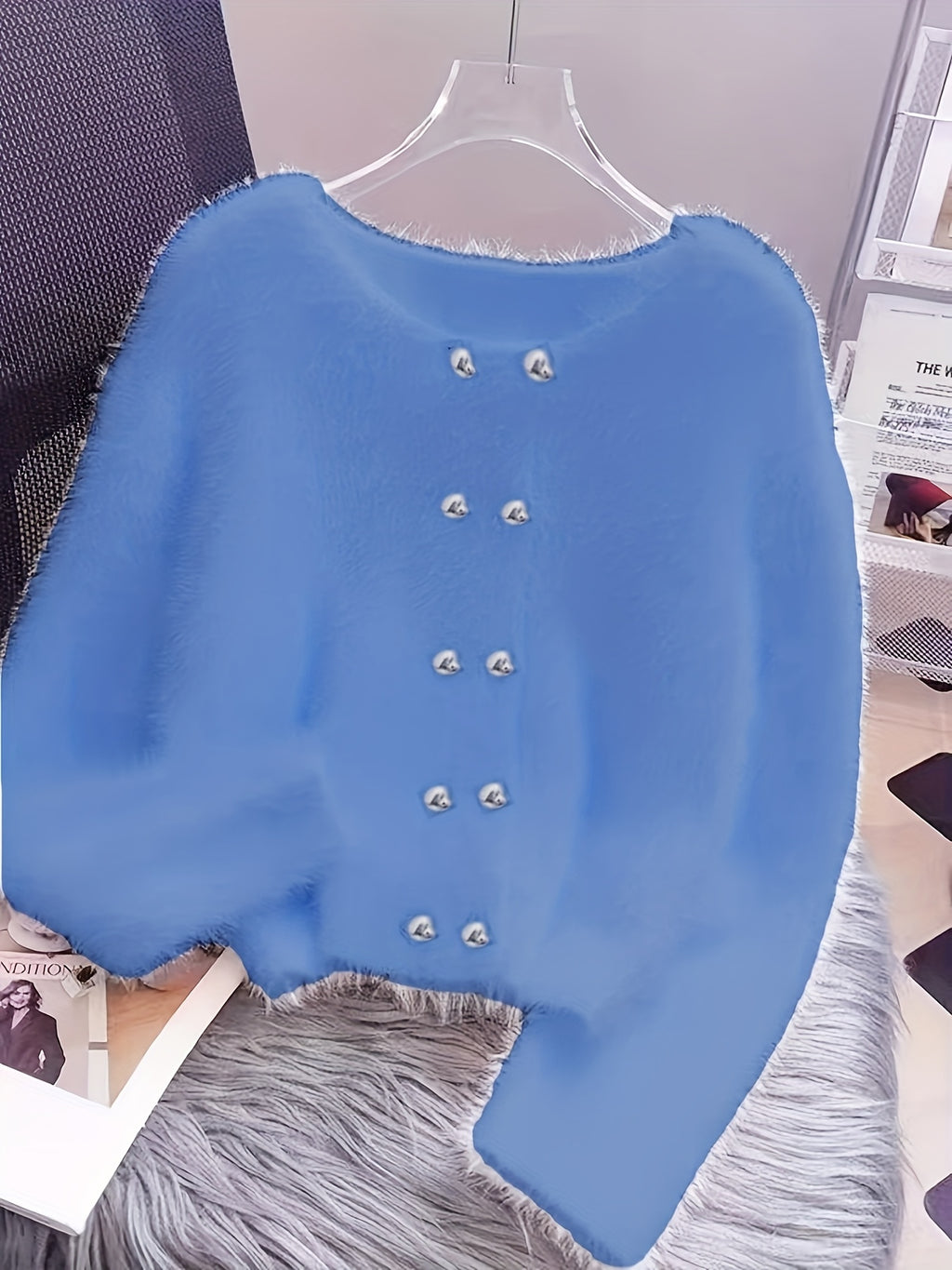 LUMMÉRAS Faux Mink Soft Knit Sweater