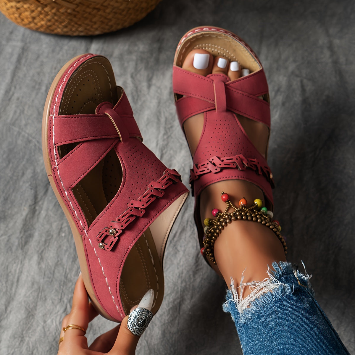 LUMMÉRAS Flow Wedge Slide Sandals