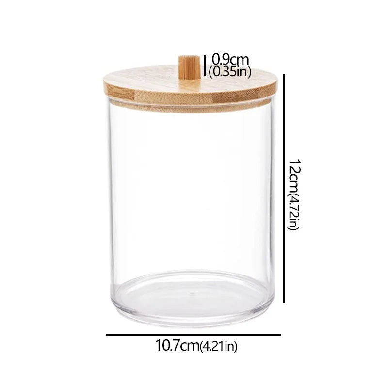 LUMMÉRAS Bamboo-Lid Acrylic Organizer Jar