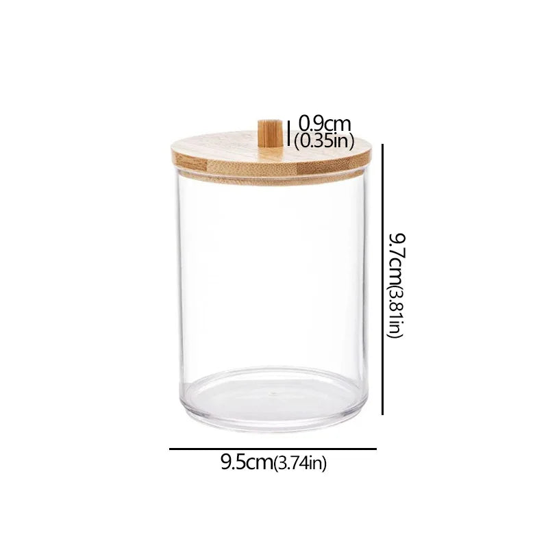 LUMMÉRAS Bamboo-Lid Acrylic Organizer Jar