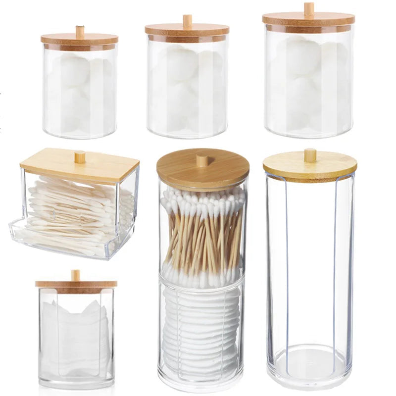 LUMMÉRAS Bamboo-Lid Acrylic Organizer Jar