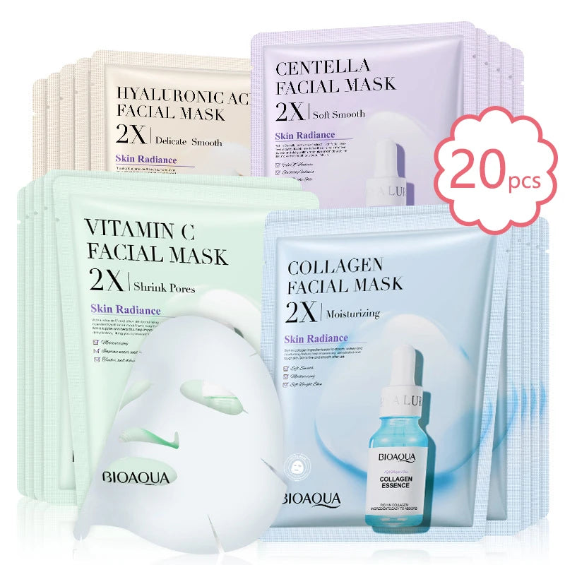 LUMMÉRAS Facial Sheet Masks – 20 pcs