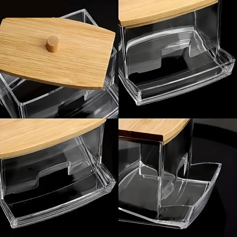 LUMMÉRAS Bamboo-Lid Acrylic Organizer Jar