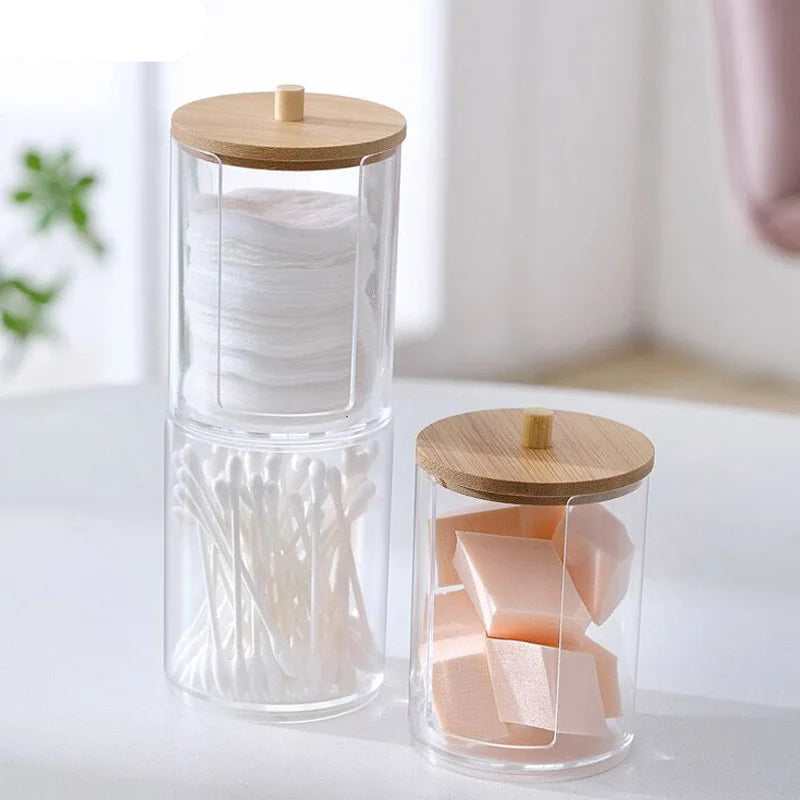 LUMMÉRAS Bamboo-Lid Acrylic Organizer Jar