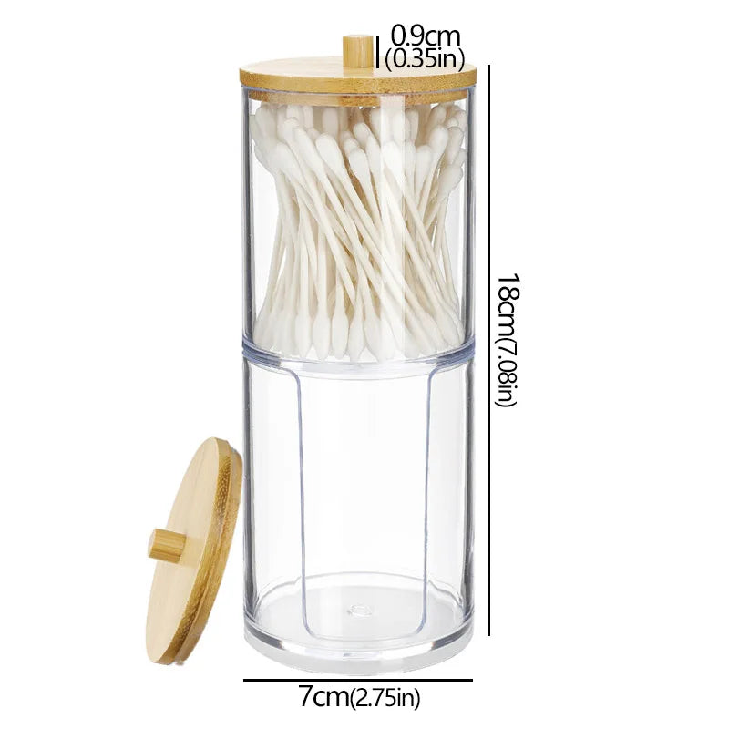 LUMMÉRAS Bamboo-Lid Acrylic Organizer Jar