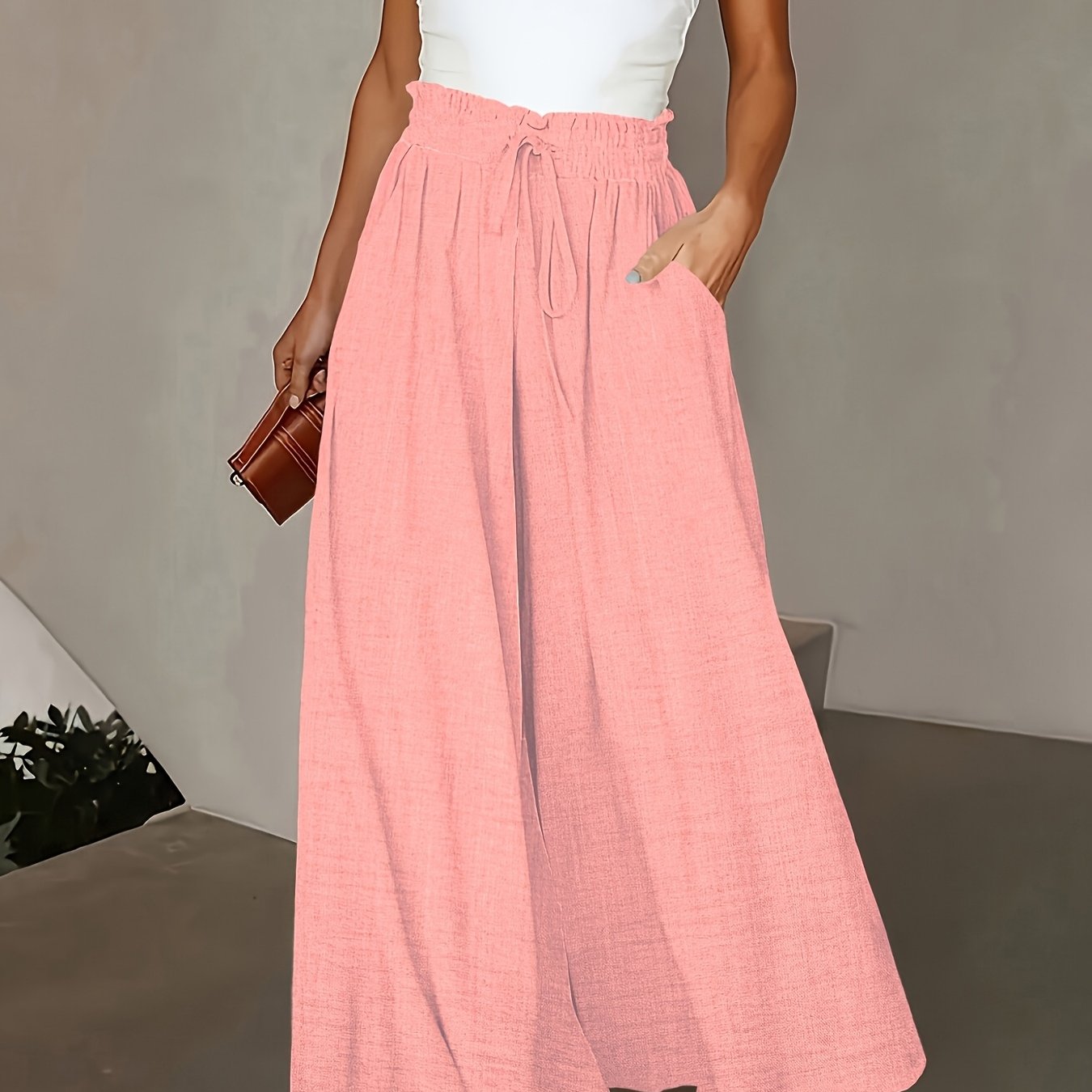 LUMMÉRAS Elegant High-Waisted Wide-Leg Women's Pants