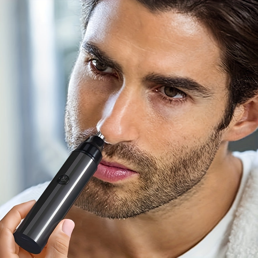 LUMMÉRAS USB Rechargeable Nose, Ear & Eyebrow Trimmer – Painless & Unisex Facial Hair Remover