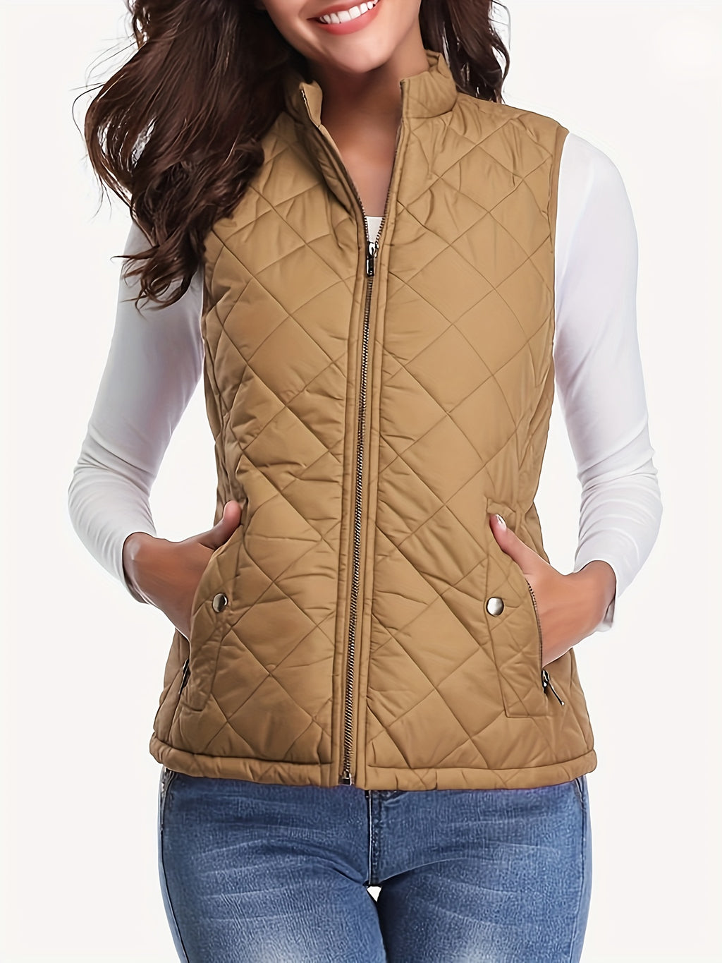 LUMMÉRAS Women's Lightweight Stand Collar Vest