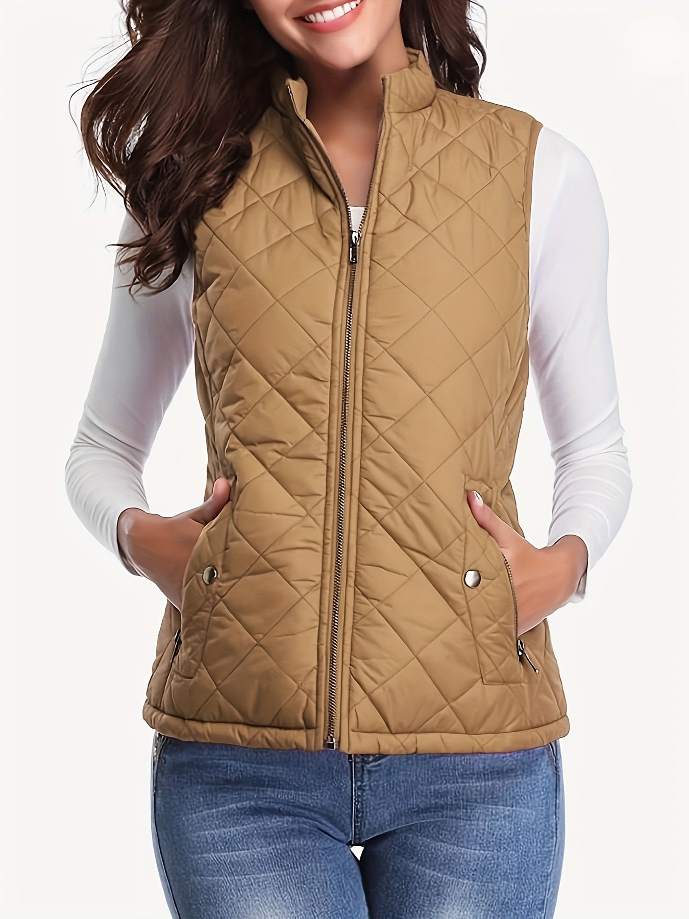 LUMMÉRAS Women's Lightweight Stand Collar Vest