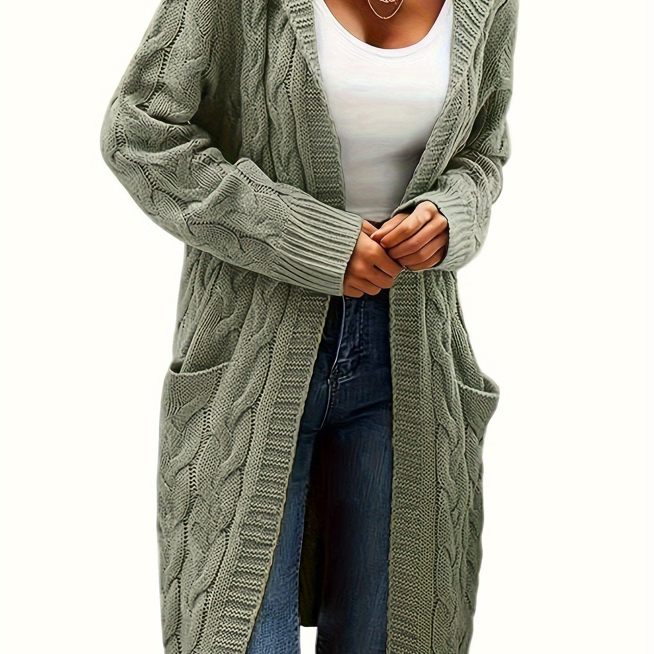 LUMMÉRAS Women's Open Front Cardigan with Pockets