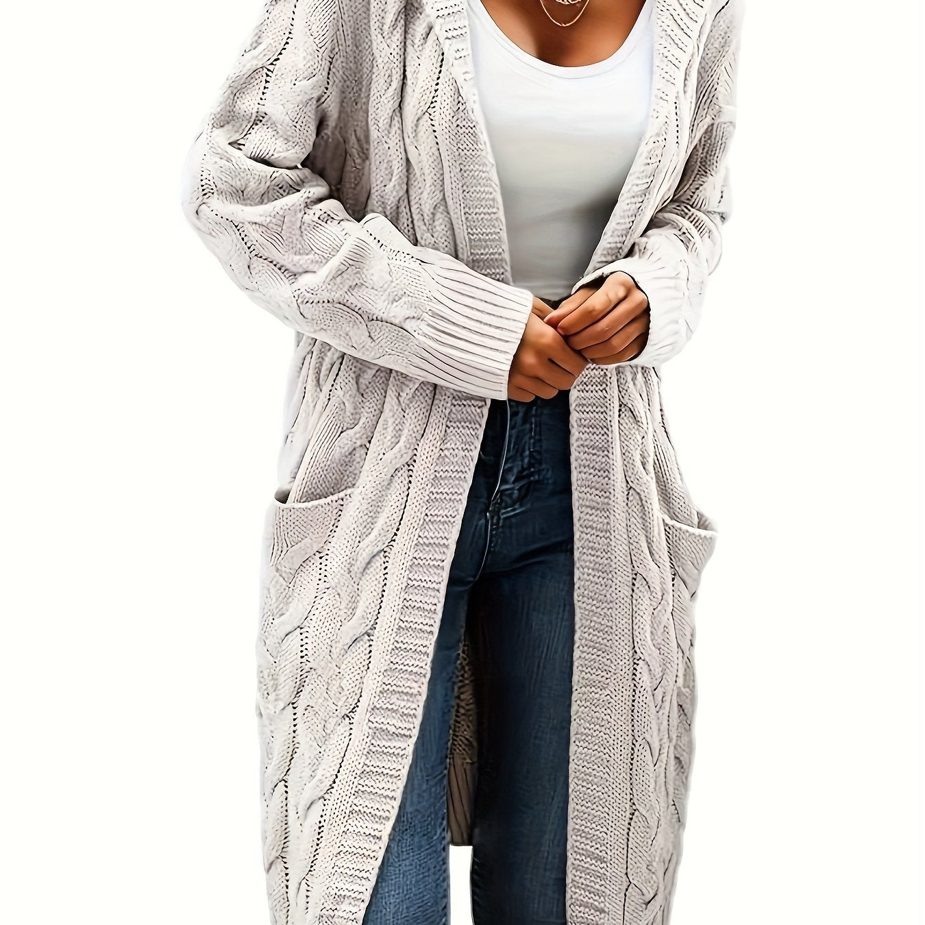 LUMMÉRAS Women's Open Front Cardigan with Pockets