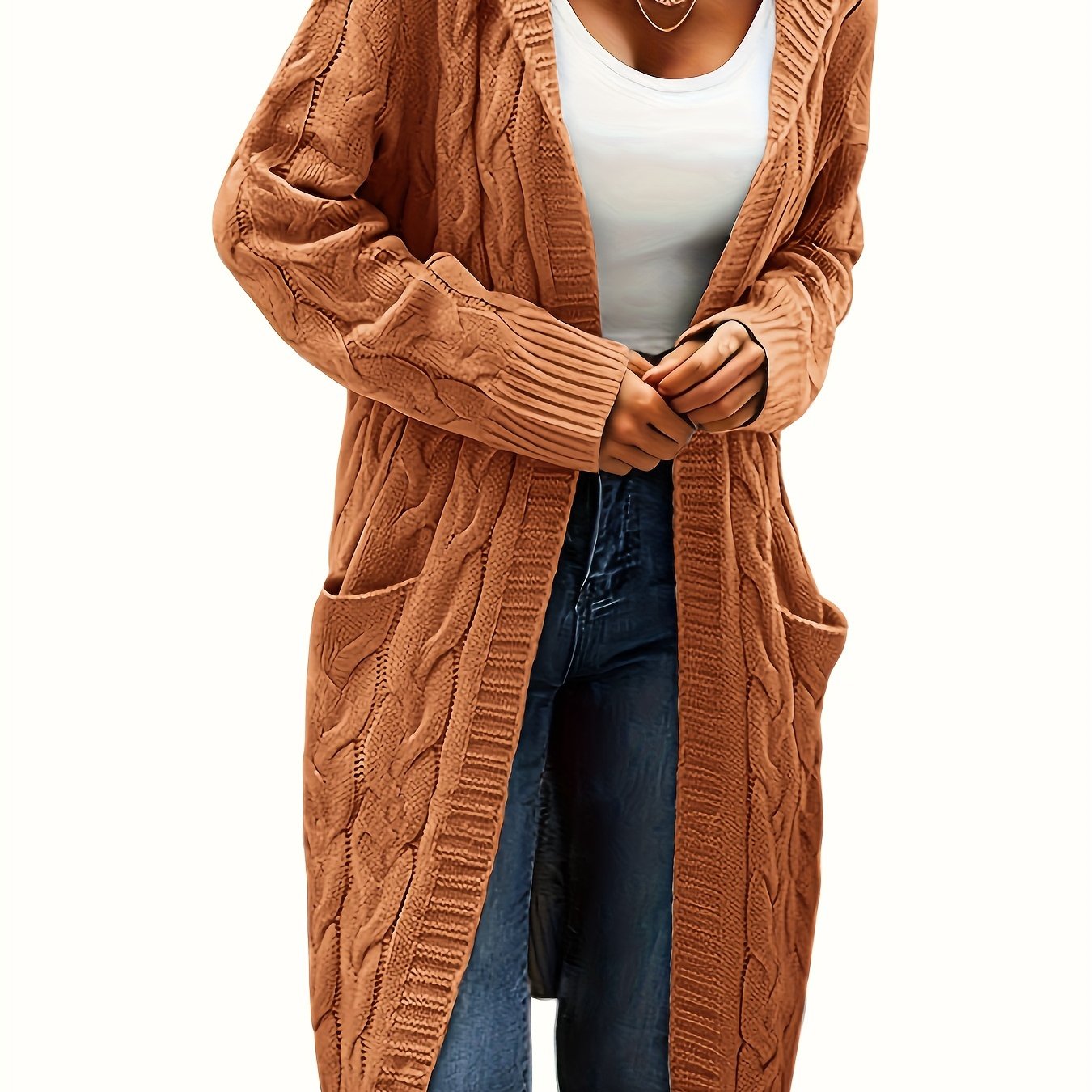 LUMMÉRAS Women's Open Front Cardigan with Pockets