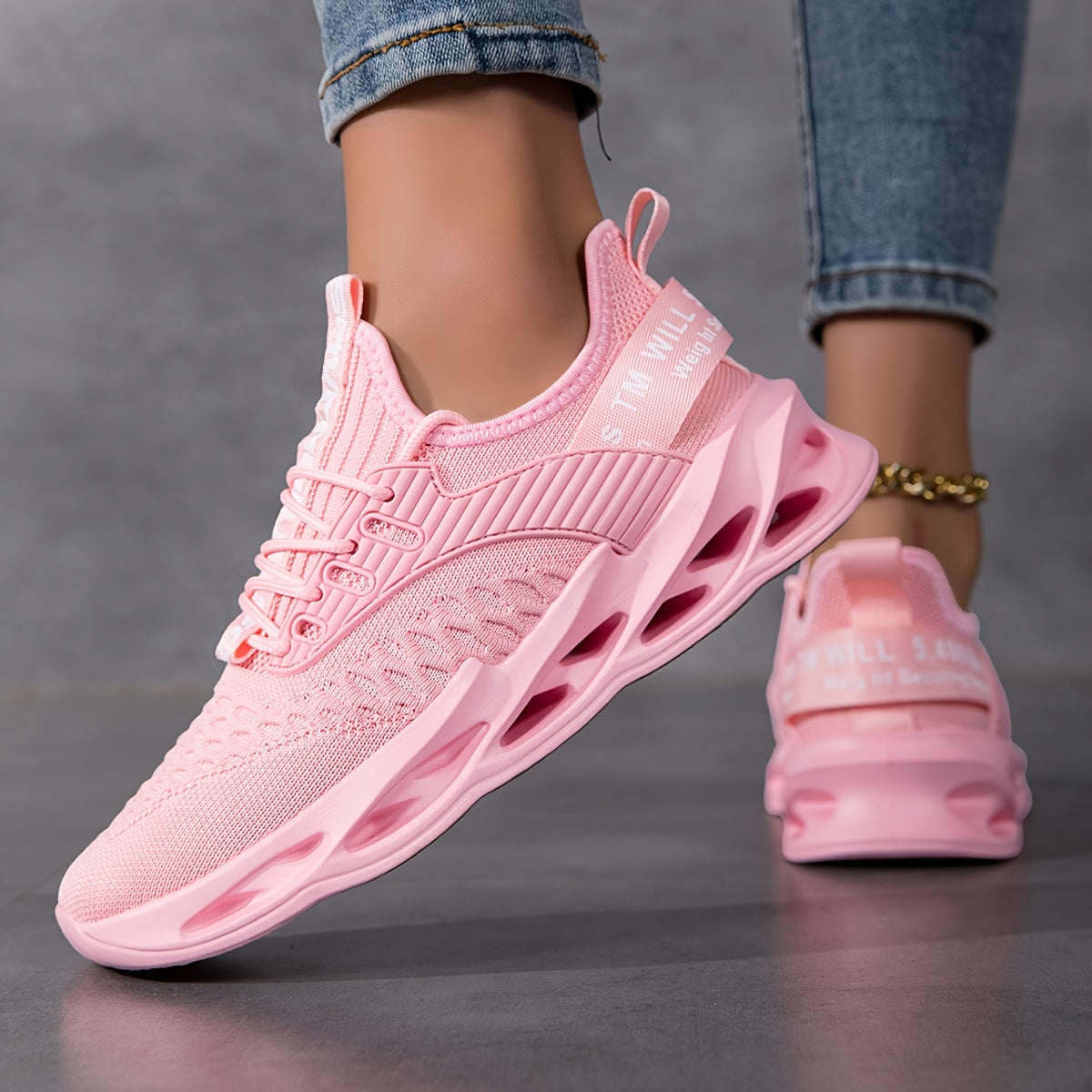 LUMMÉRAS Pink Unisex Casual Sneakers – Lightweight, Comfortable & Stylish Everyday Shoes